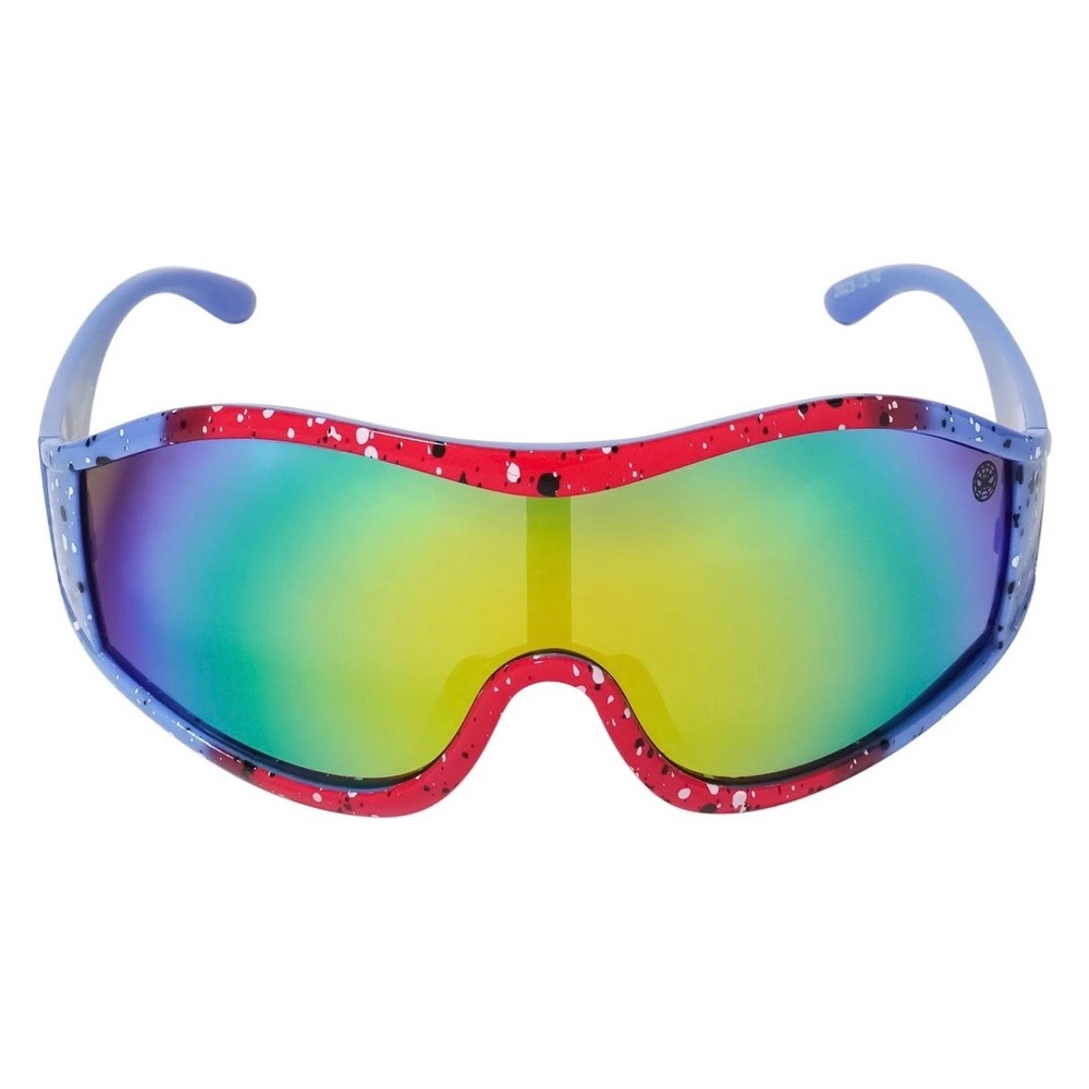Marvel Spider-Man Kids Sunglasses Arkaid Sun-Staches Blue Red Shield UV Mirror - Picture 3 of 4